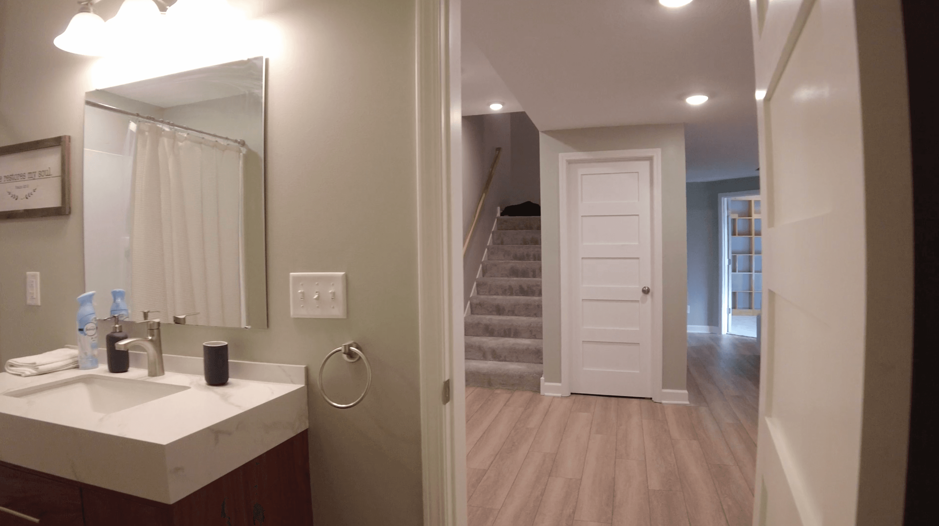 Victoria basement remodel — bathroom.