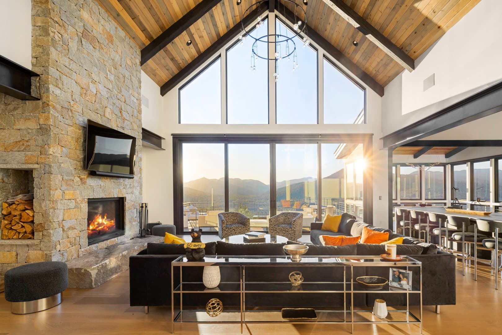 Custom Lakeville-area home framed and sited on private land.